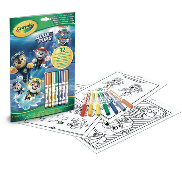 Crayola - Folhas de Colorir Paw Patrol + marcadores