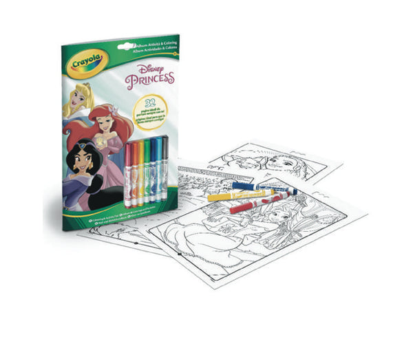 Crayola - Folhas de Colorir Disney Princess + marcadores