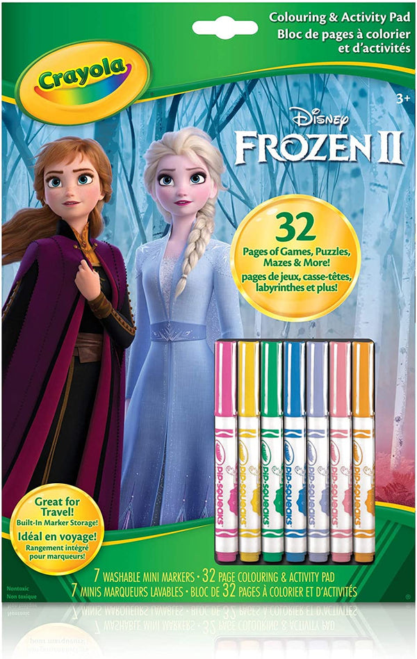 Crayola - Folhas de Colorir Frozen 2 + marcadores