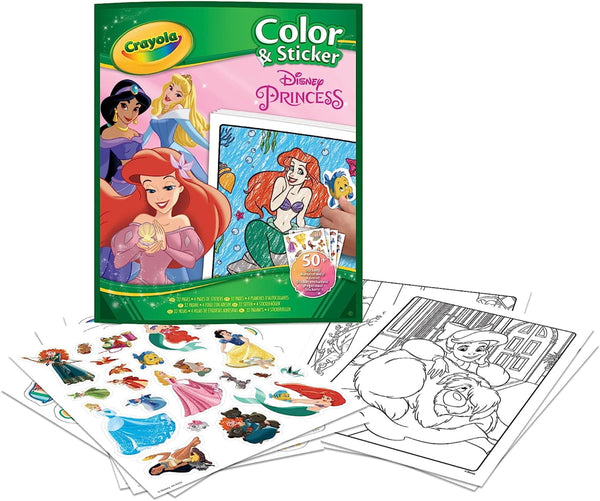 Crayola - Folhas de Colorir Disney Princess + stickers
