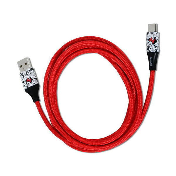 iJoy - Cabo USB para USB-C braided (minnie faces)